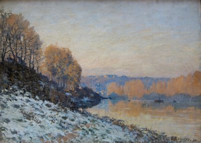 Port Marly, Raureif von Alfred Sisley